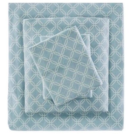 Imageware Systems Cozy Flannel Sheet Set, Blue Geo - Full TN20-0247